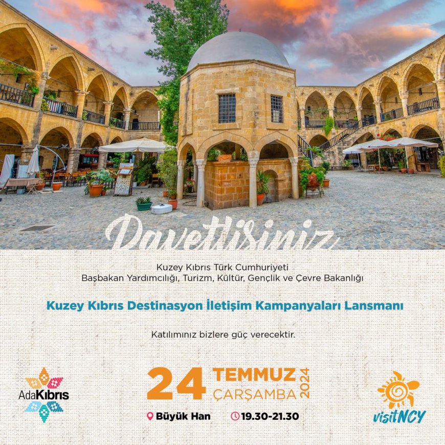 Turizmde yeni kampanya.. "Ada Kıbrıs" yarın Büyük Han'da tanıtılacak