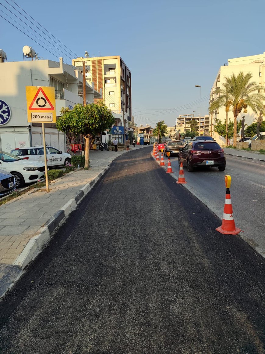 Murat Şenkul: Girne Belediyesi’nin öz kaynaklarıyla yollar yenileniyor
