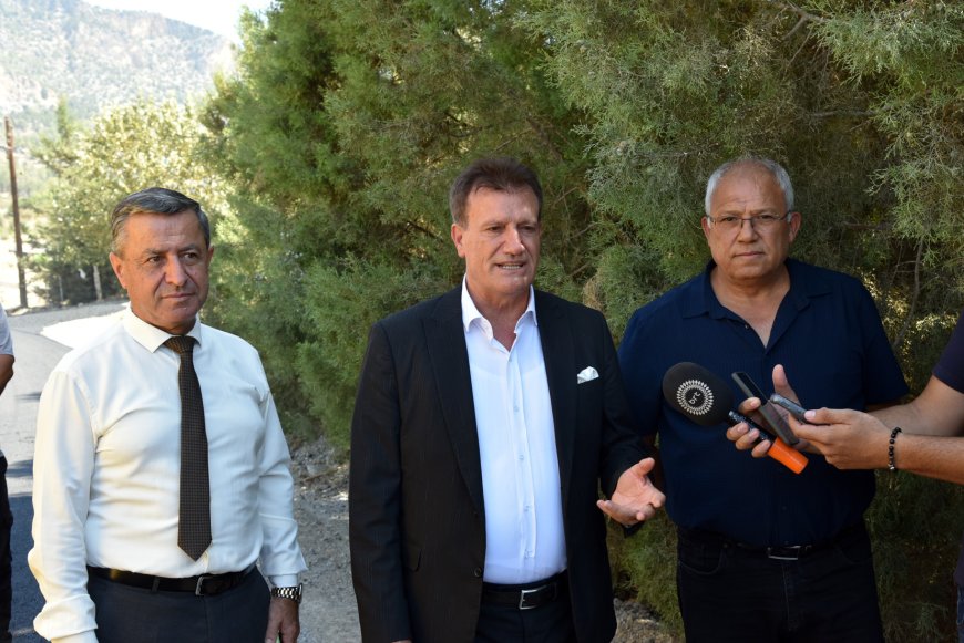Bayındırlık ve Ulaştırma Bakanı Arıklı, Dağyolu’nda devam eden yol çalışmalarını inceledi