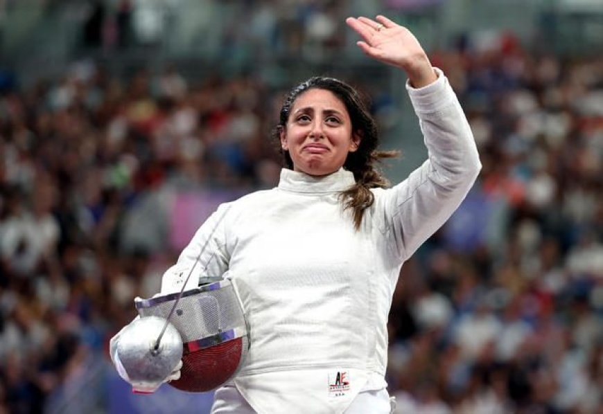 Doğmamış 7 aylık bir sporcu Mısırlı annesi eskrimci Nada Hafez in karnında Olimpiyatlara katıldı