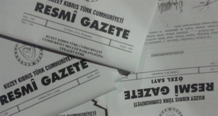 Bazı yasa tasarıları Resmi Gazete’de yayımlanarak halkın bilgisine sunuldu