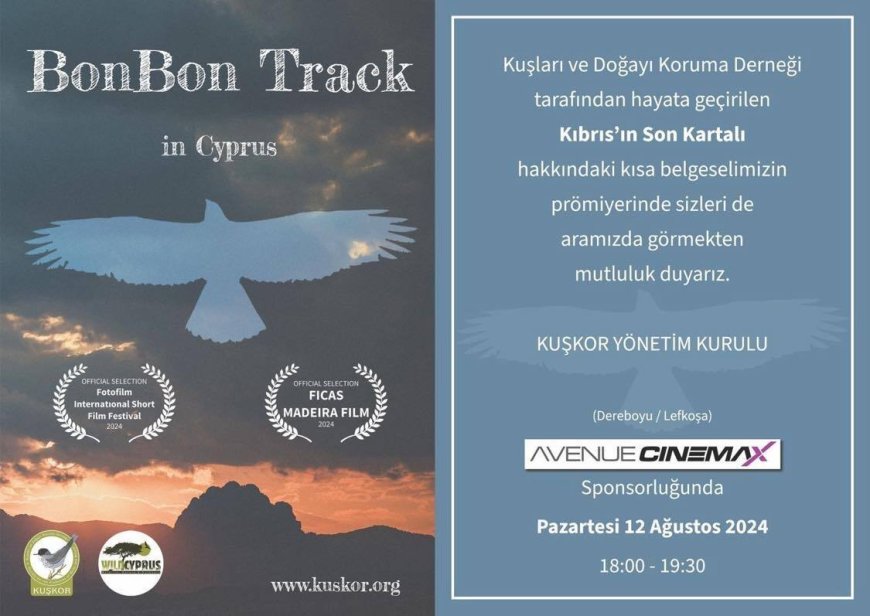 "Kıbrıs’ın Son Kartalı" belgeselinin prömiyeri bugün 18.00’de yapılacak