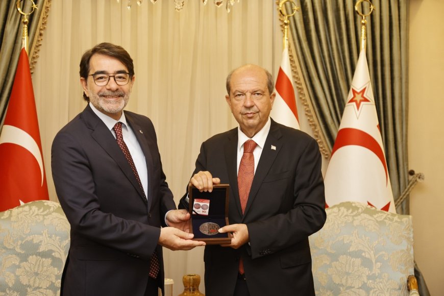 Cumhurbaşkanı Tatar, TC Cumhurbaşkanlığı İnsan Kaynakları Başkanı Atay ve beraberindeki heyeti kabul etti
