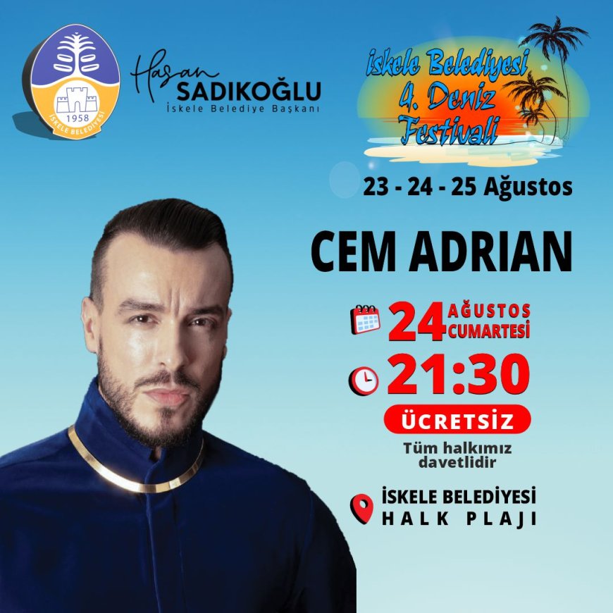 İskele Belediyesi 4. Deniz Festivali cuma günü başlıyor