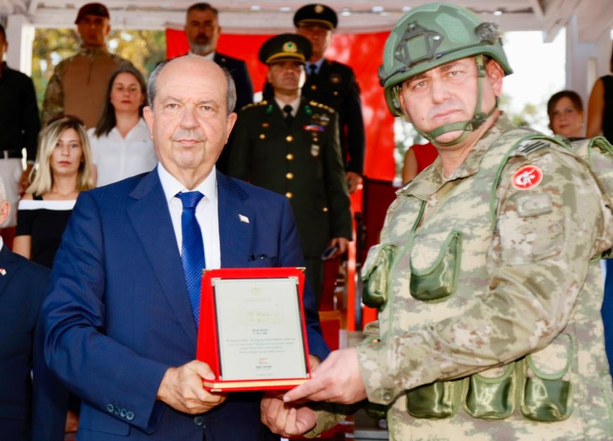 Cumhurbaşkanı Tatar, 4. Piyade Alay Komutanlığı devir teslim törenine katıldı