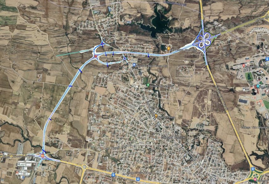 Lefkoşa Kuzey Çevre Yoluna inşa edilecek yonca kavşağının temeli çarşamba günü atılacak