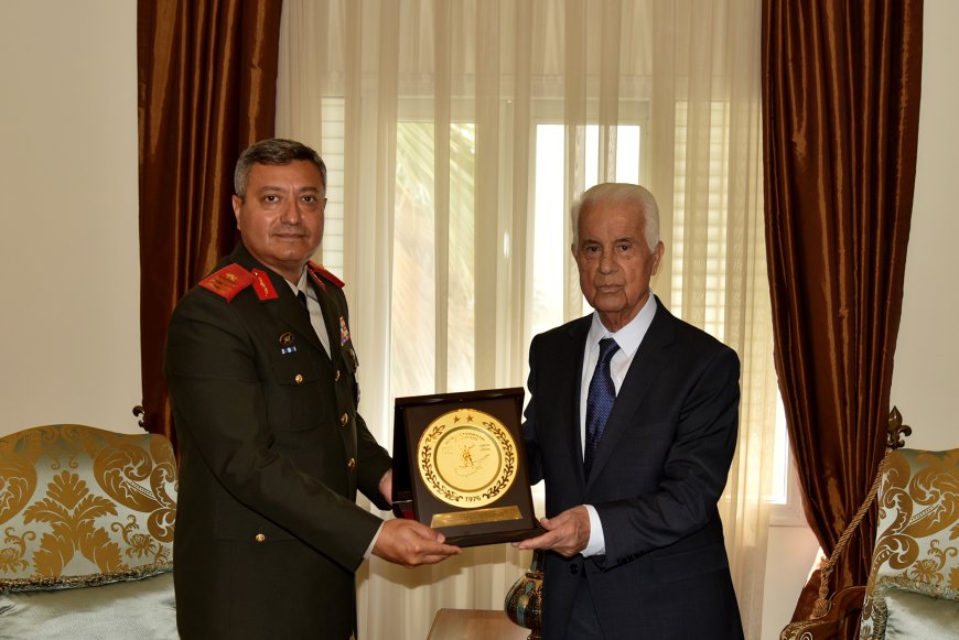 3'üncü Cumhurbaşkanı Eroğlu, Güvenlik Kuvvetleri Komutanı Tuğgeneral Görgülü’yü kabul etti