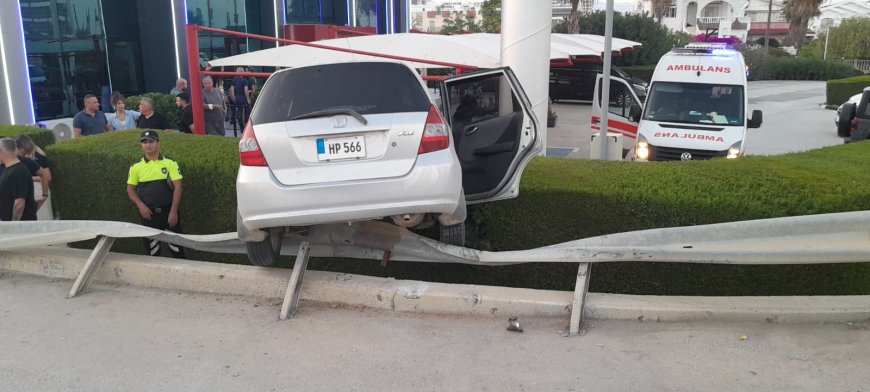 Gazimağusa Karpaz anayolunda kaza...