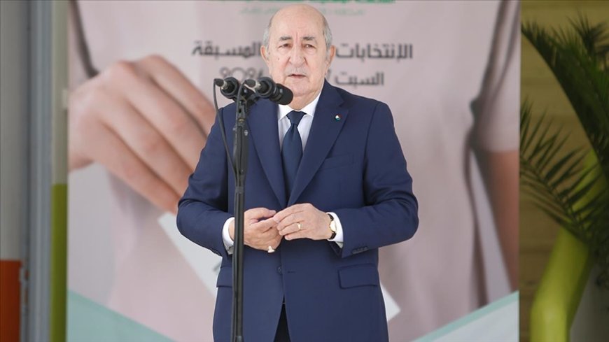 Cezayir'de mevcut Cumhurbaşkanı Abdülmecid Tebbun'un yeniden cumhurbaşkanı seçildi