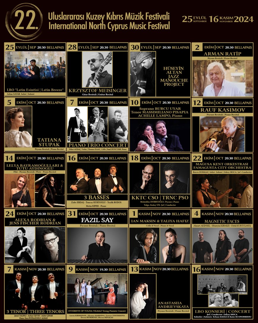 Uluslararası Kuzey Kıbrıs Müzik Festivali başlıyor