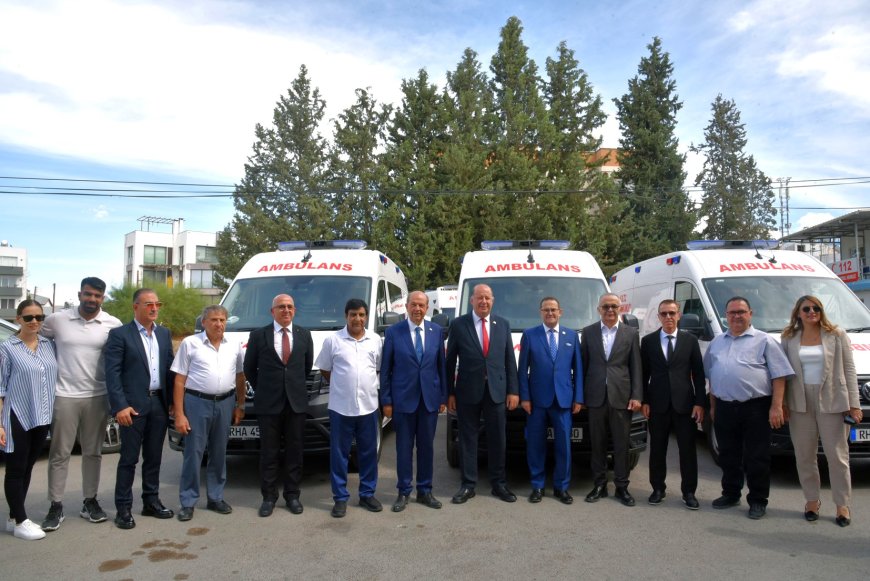 İş insanlarından Dr. Burhan Nalbantoğlu Devlet Hastanesi’ne 3 ambulans