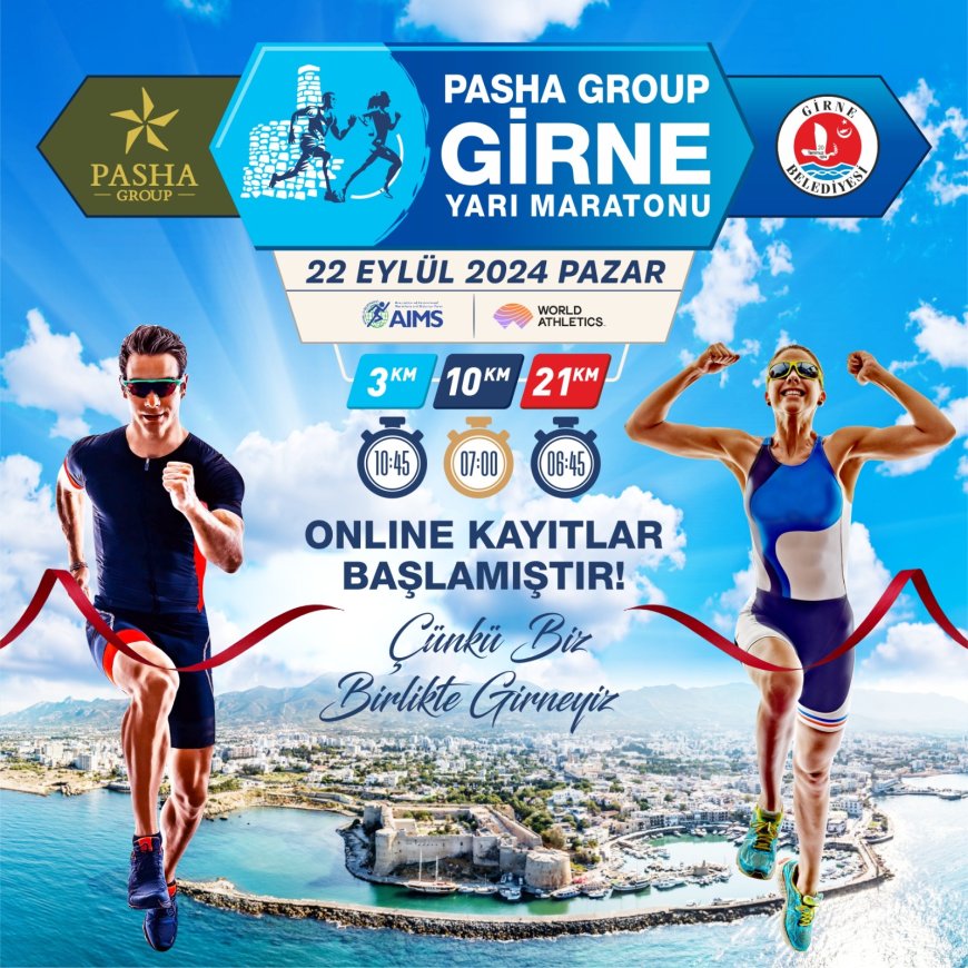 Pazar günü yapılacak “Pasha Group Girne Yarı Maratonu” için kayıtlar devam ediyor
