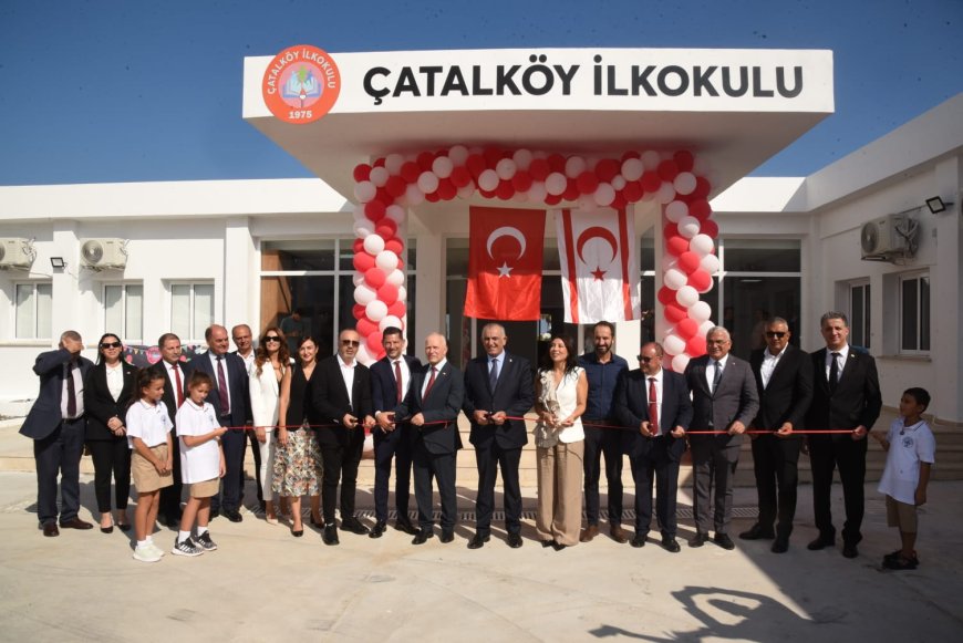 Çatalköy İlkokulu yeni okul binası açıldı