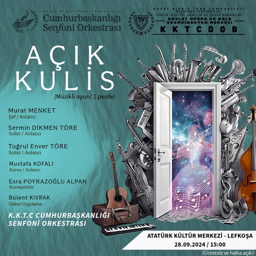 "Açık Kulis” müzikli oyunu seyirciyle buluşuyor
