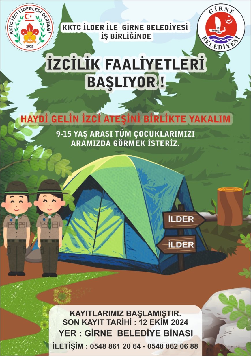 Girne’de çocuklara yönelik izcilik faaliyetleri düzenlenecek
