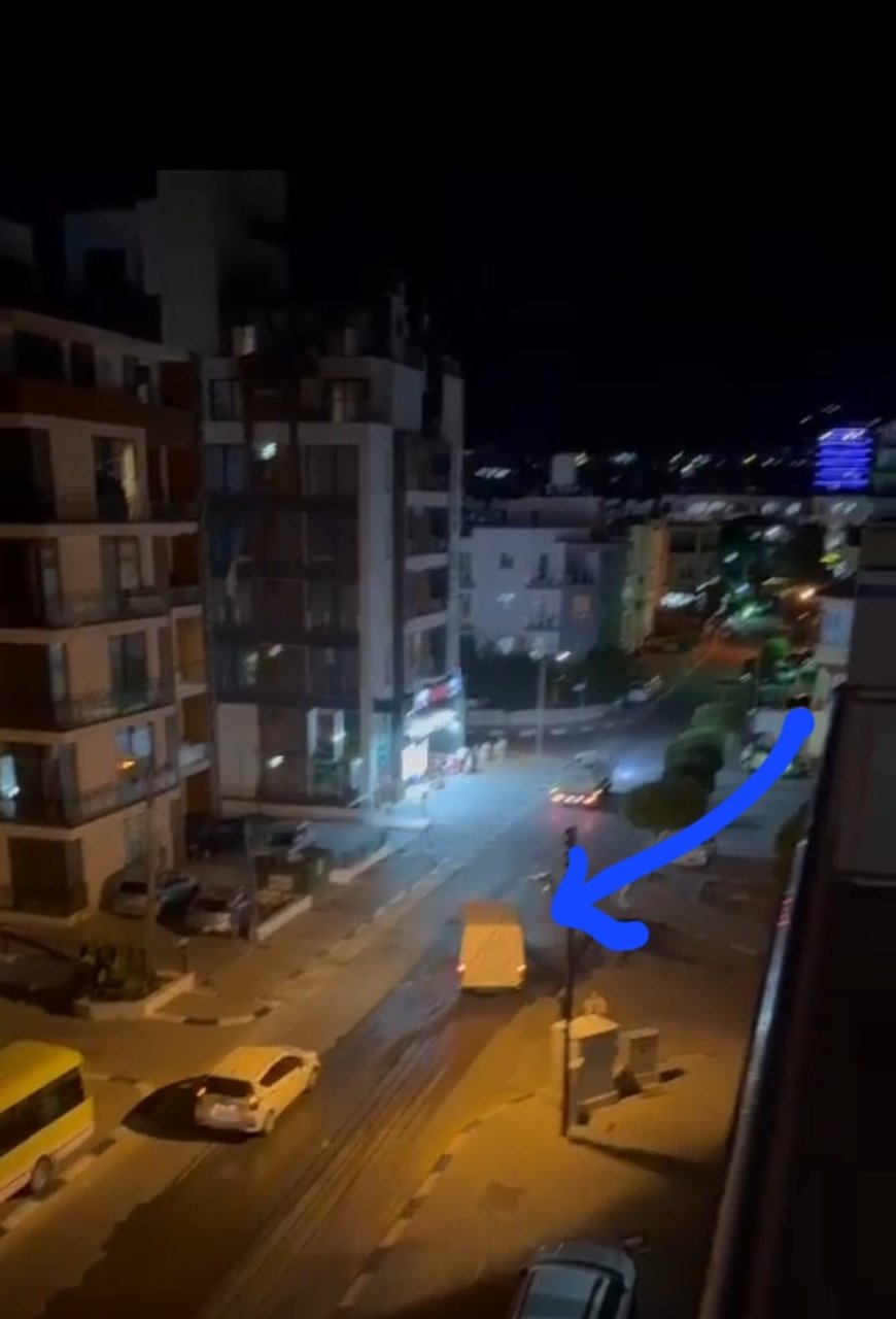 Tehlikeli sürüş yapan sürücü Girne trafik ekipleri tarafından rapor edildi