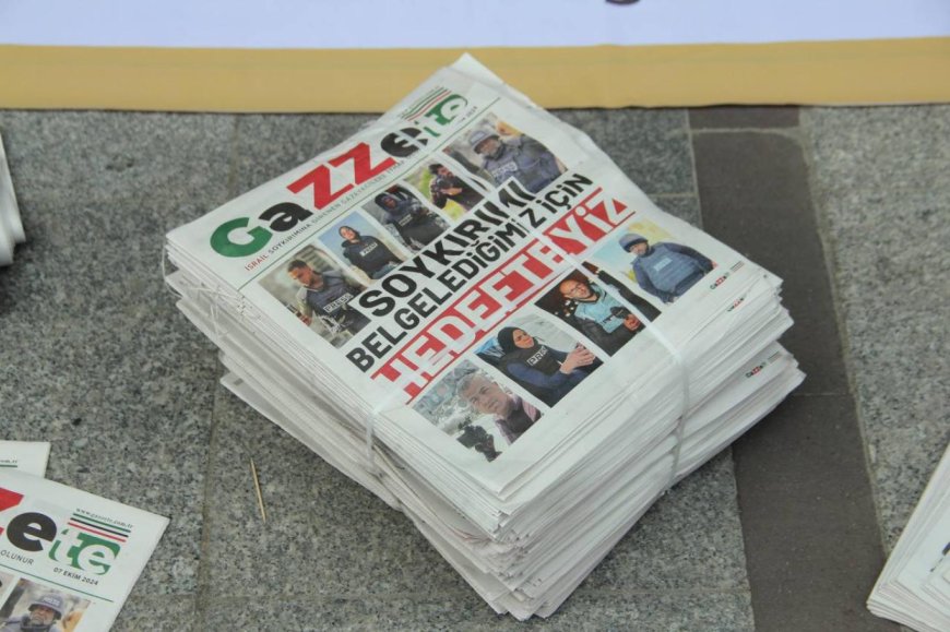Gazze'de öldürülen gazeteciler için "Gazzete" özel sayısı yayında