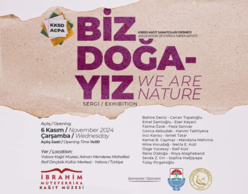 Kıbrıs Kağıt Sanatçıları Derneği’nden Yalova’da sergi