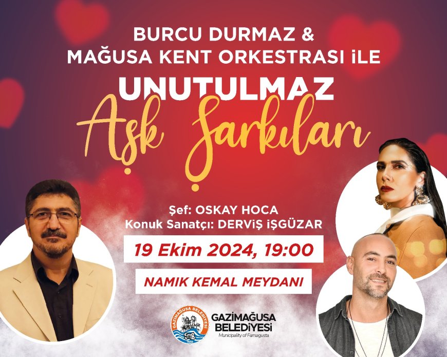 Mağusa Kent Orkestrası “Unutulmaz Aşk Şarkıları” konseri düzenleyecek
