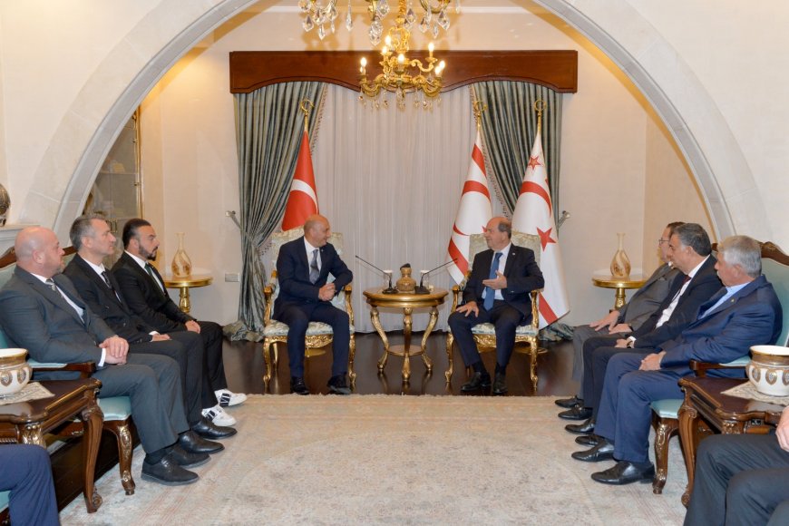 Cumhurbaşkanı Ersin Tatar, Bartın Ticaret ve Sanayi Odası heyetini kabul etti