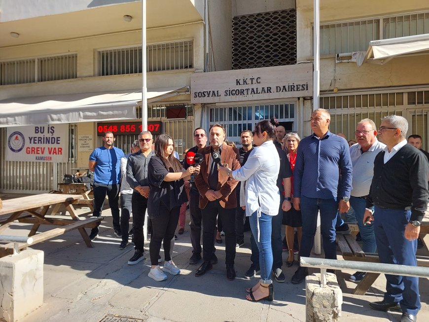 KAMUSEN, Lefkoşa ve Girne Sosyal Sigortalar Dairelerindeki grevini askıya aldı