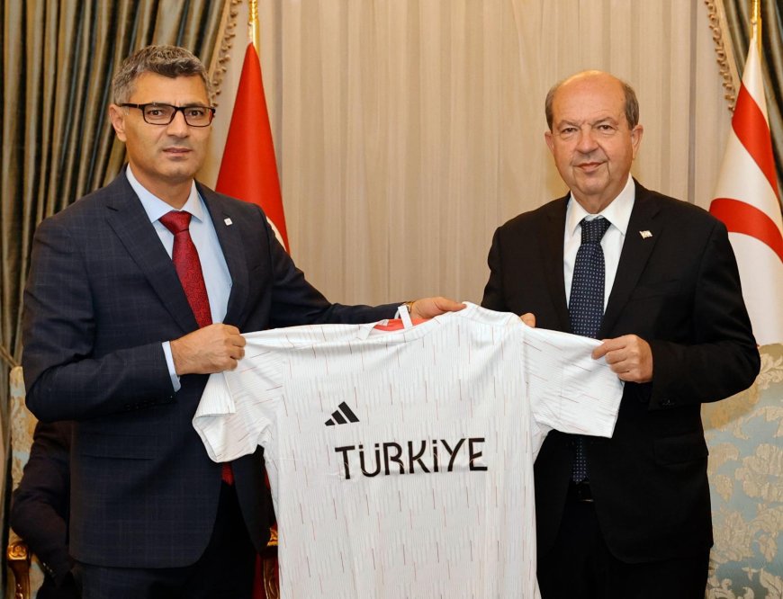 Olimpiyat Heyetleri Cumhurbaşkanı Ersin Tatar’ı Ziyaret Etti!