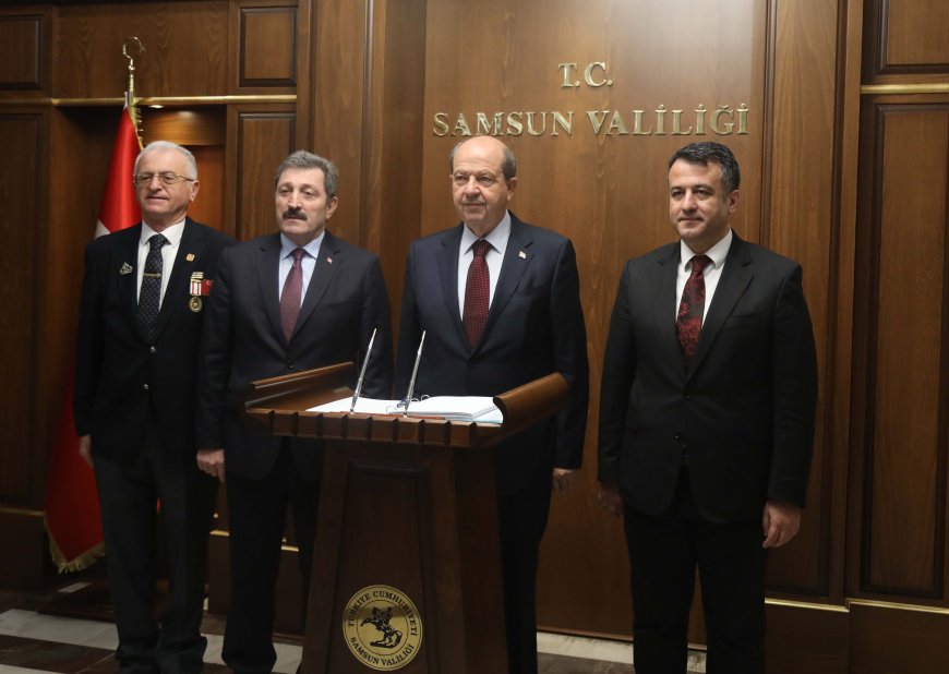 Tatar Samsun’da konuştu: “Artık Kıbrıs'ta federasyon meselesi kapanmıştır”