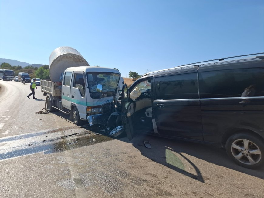 Tatlısu-Mersinlik ana yolunda trafik kazası: İki yaralı