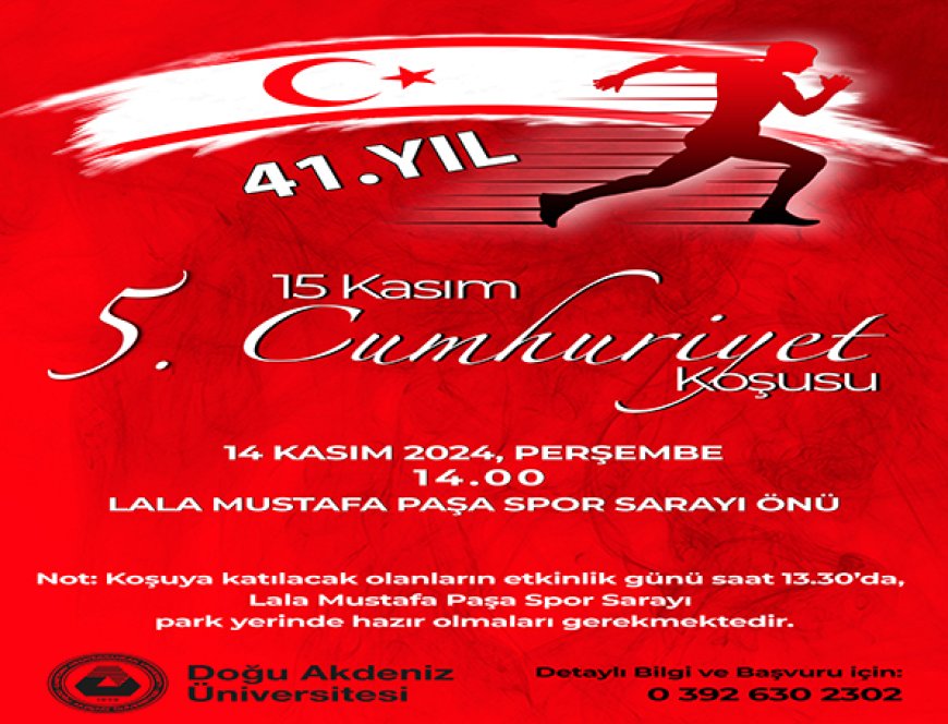 DAÜ’de 15 Kasım sergisi ve koşusu