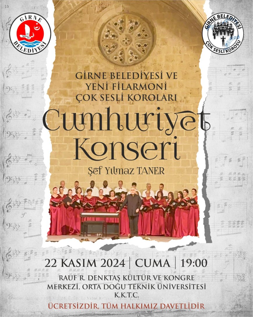 Cumhuriyet Bayramı'na Özel Girne'de Çok Sesli Müzik Şöleni