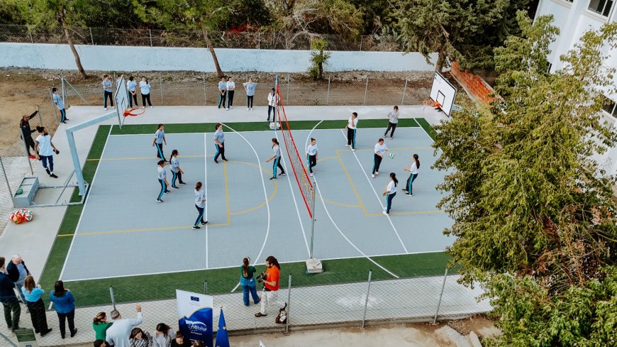 Kıbrıs Okulları için Çok Amaçlı Spor Tesisleri Açıldı!
