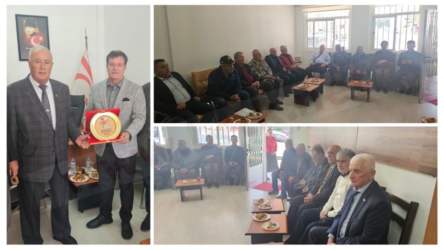 Arıklı, Türk Barış Kuvvetleri Gaziler Derneği Gazimağusa Şubesi’ni ziyaret etti