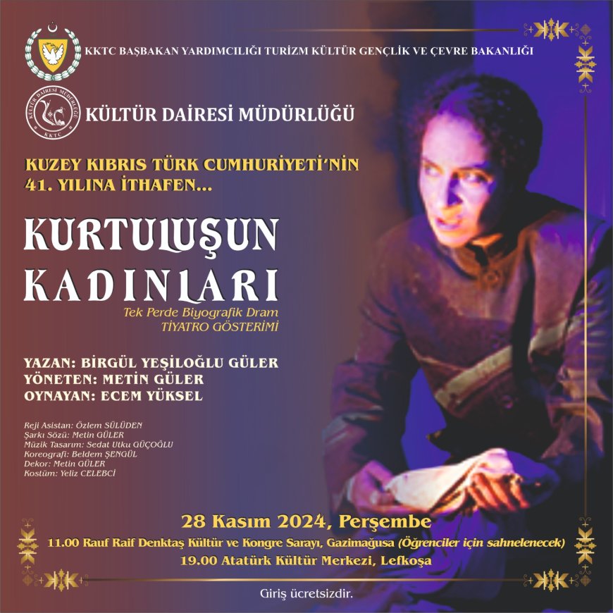 Tarihi Bir Gece: Kurtuluşun Kadınları AKM’de Sahne Alıyor!
