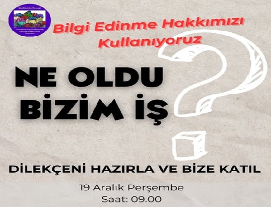 Kimliksizler Derneği’nden Bilgi Edinme Başvurusuna Çağrı