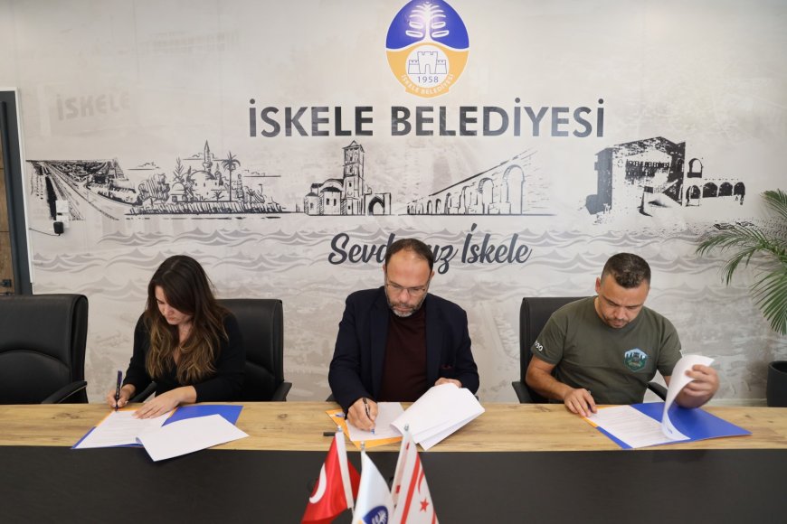 İskele Belediyesi, Taşkent Doğa Parkı ile İskele Çevreyi ve Sahilleri Koruma İnsiyatifi arasında iş birliği protokolü imzalandı