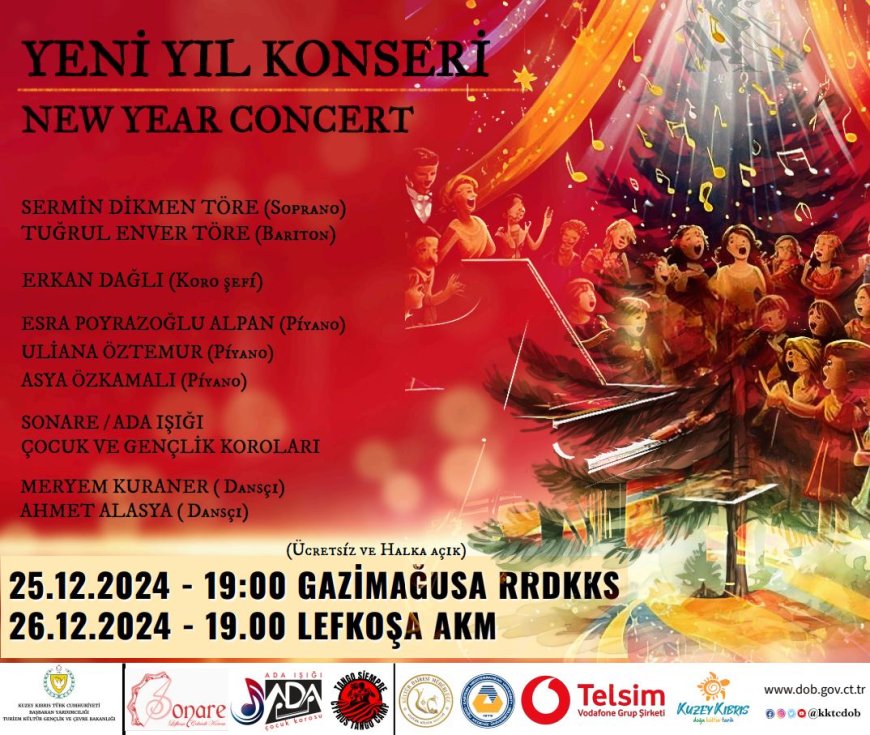 KKTC Devlet Opera ve Bale Koordinasyon Merkezi’nden yeni yıl konserleri