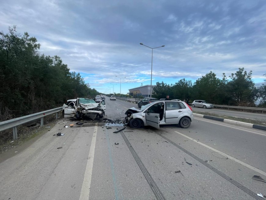 Girne-Alsancak Çevre Yolu’nun 4-5’inci kilometreleri arasında trafik kazası...