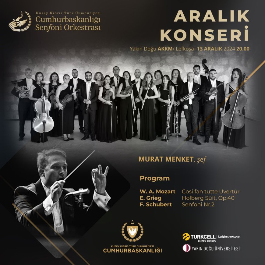 Cumhurbaşkanlığı Senfoni Orkestrası'ndan Aralık konseri…
