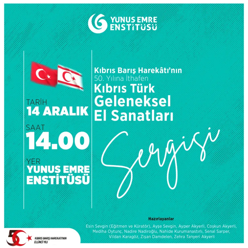 Yunus Emre Enstitüsü’nden Kıbrıs Barış Harekatı’nın 50. yılına özel sergi