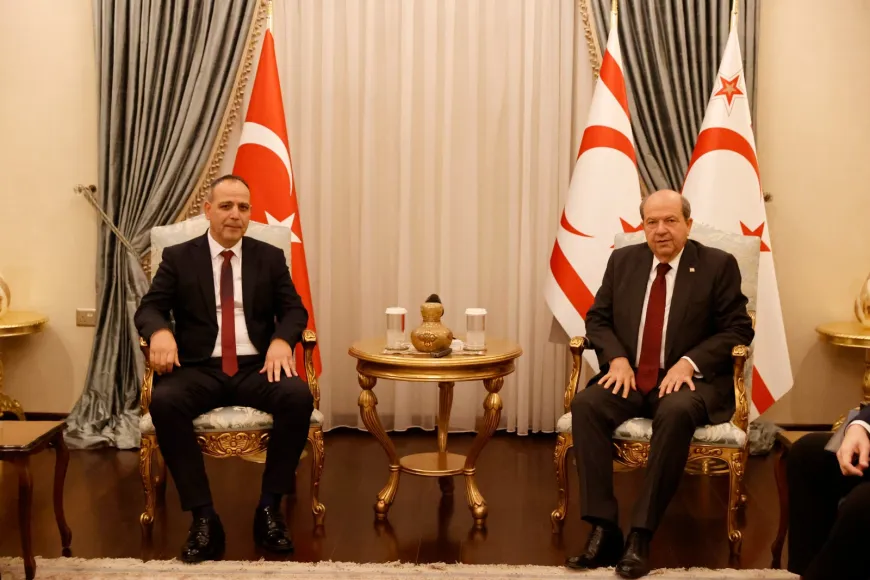 Cumhurbaşkanı Tatar LTB Başkanı Harmancı’yı kabul etti