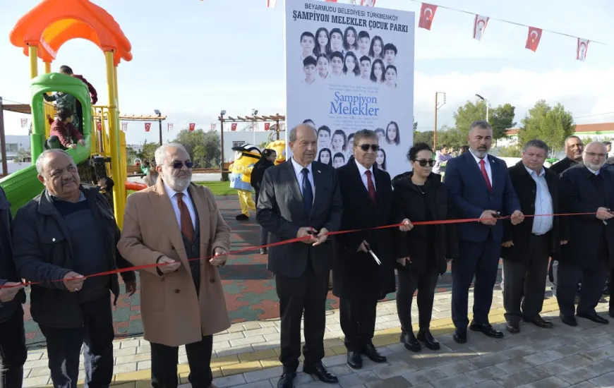 "Türkmenköy Şampiyon Melekler Çocuk Parkı ve Dinlenme Alanı" hizmete açıldı
