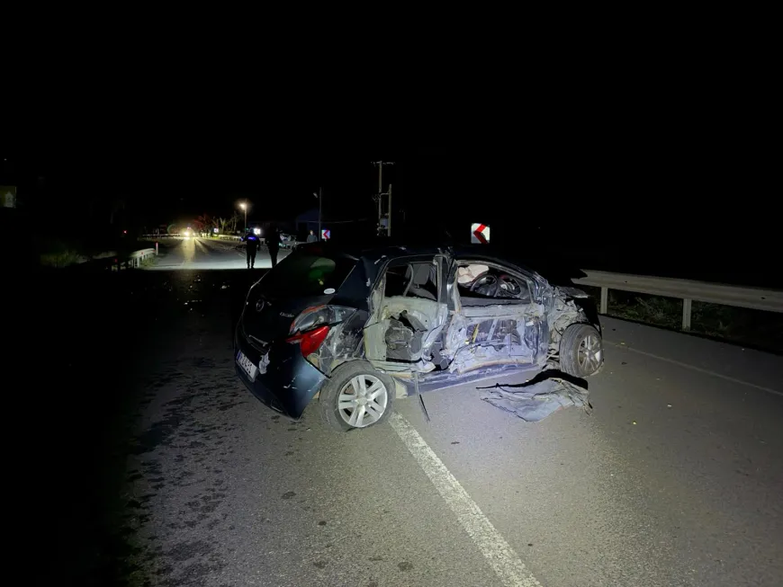 Dipkarpaz-Yenierenköy anayolunda trafik kazası.. 25 yaşındaki genç hayatını kaybetti