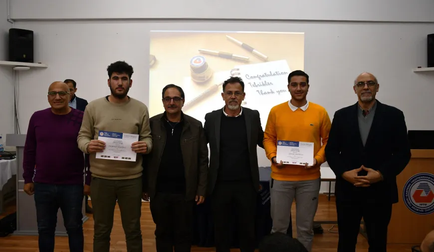 DAÜ İnşaat Mühendisliği Bölümünde geleneksel Makarna Bina Modeli Yarışması ve sertifika töreni yapıldı