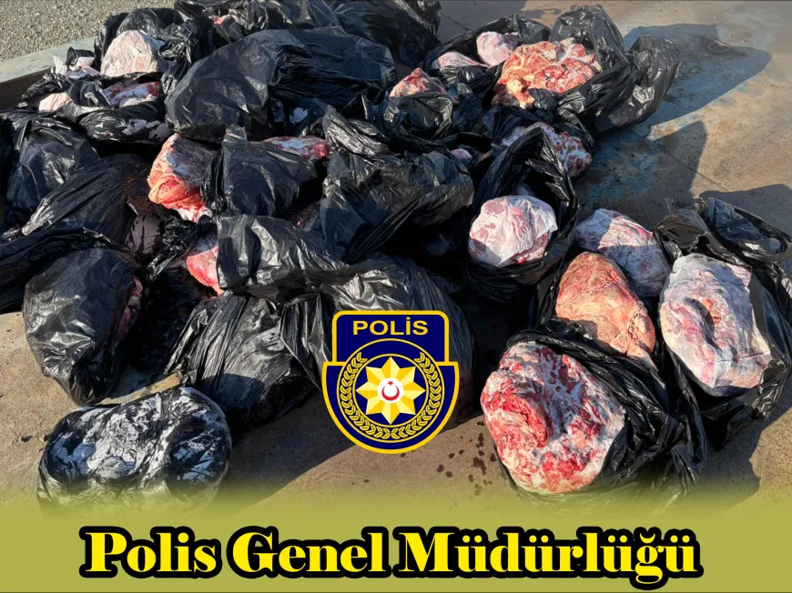 Gayretköy’de 520 kilo kaçak et ele geçirildi