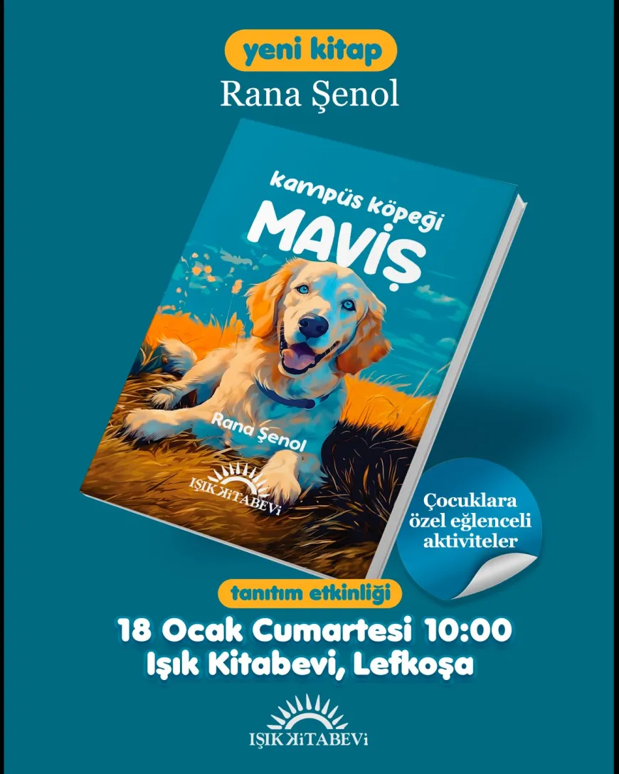 "Kampüs Köpeği Maviş" kitabı 18 Ocak'ta tanıtılıyor