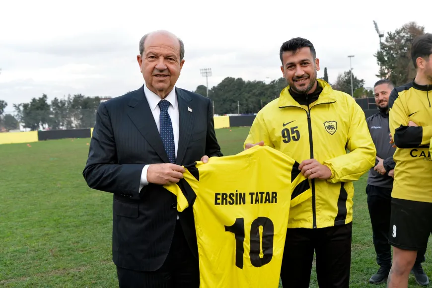 Cumhurbaşkanı Tatar, Türk Ocağı Limasol Spor Kulübü’nü ziyaret etti