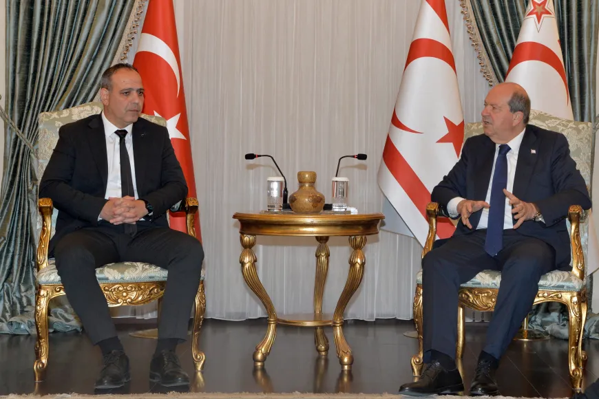 Cumhurbaşkanı Tatar, LTB Başkanı Harmancı’yla kapılar konusunu görüştü