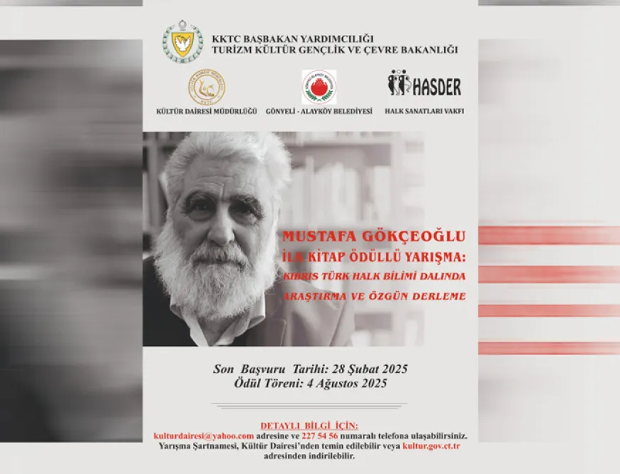 “Mustafa Gökçeoğlu İlk Kitap Ödüllü Yarışması” için son başvuru tarihi 28 Şubat
