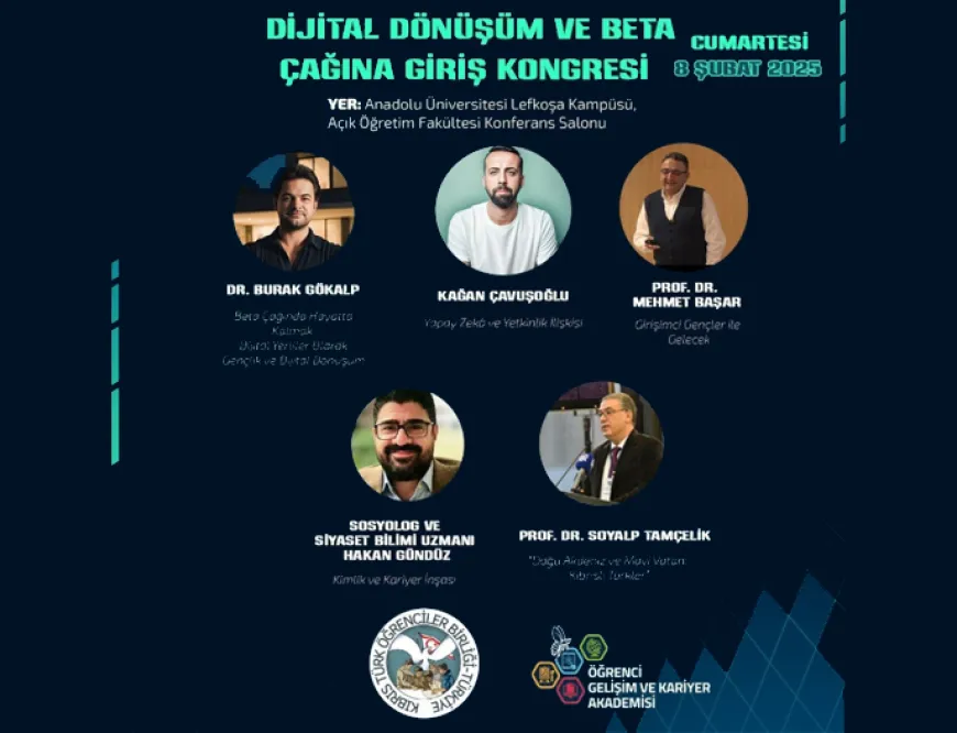 “1. Gençlik ve Gelecek: Dijital Dönüşüm ve Beta Çağına Giriş” kongresi 8-9 Şubat’ta…