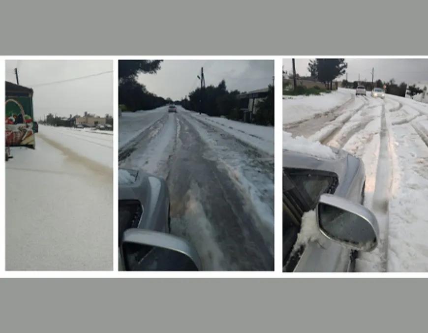 Mersinlik-Kaplıca, Yeşilköy-Yeni Erenköy ve Girne-Alsancak yolunda buzlanma
